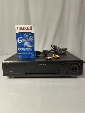 Slv-795hf Sony Vcr Tested With Blank Tape And Av Cords No Remote