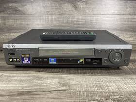 Sony Slv-ed4me 4 Head Vcr With Remote. Tested And Working Ntsc Pal Mesecam
