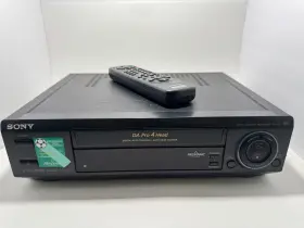 Slv-l40 Sony Da-pro 4 Head Vcr Vhs Video Cassette Recorder Tested With Remote