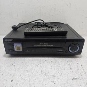 Sony Slv-l6hf Vcr Player Recorder Vhs Hi-fi Stereo W Remote Tested Working Rare
