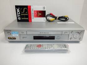 Sony Slv-n700 4-head Hi-fi Vcr Vhs Recorder Remote Cables Tape - Tested
