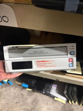 Sony Svt-124p Svt-124 Time Lapse Video Cassette Vhs Recorder Tested Working Vintage