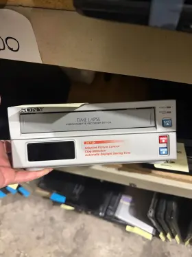 Svt-124p Sony Svt-124 Time Lapse Video Cassette Vhs Recorder Tested Working Vintage
