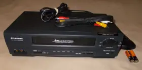 6260vc1 Sylvania 4head Hi-fi Stereo Vcr Vhs Hq Model # 19 Micron Head With Remote