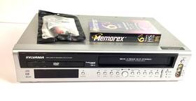 Sylvania 850c Vcr Dvd Combo Model Dvc With New Blank Vhs Tape And Av Cables