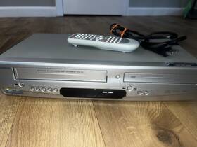Sylvania Dvc866g 4-head Hi-fi Stereo Vcr Dvd Combo Player Vhs With Remote
