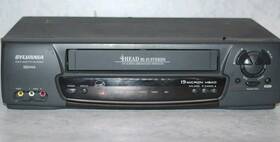 Sylvania Kvs699k 4 Head Hi-fi Stereo Vcr Vhs Player With Blank And Av Cables
