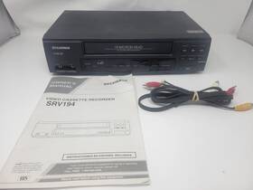 Sylvania Srv194 Vcr Vhs Tape Player Recorder 4 Head 19 Micron No Remote Tested