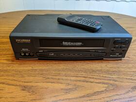 Sylvania Ssv6001a Ssv6001 4 Head Hi-fi Stereo Vcr Vhs With Oem Remote Fully Tested