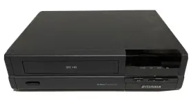 Vc4310at01 Sylvania Vcr Video Cassette Recorder Model Black Parts Or Repair Only