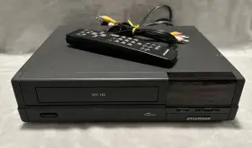Vc4340at01 Sylvania 4head Vcr - Vhs Player Recorder With Remote And Rca Cables