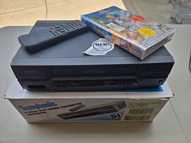 Symphonic 053818110690 Sl2860 4 Head Hi-fi Video Cassette Recorder With Remote Box Fully Tested