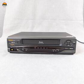 Symphonic 426j Black 60hz 17 Watts 4 Head Vhs Video Cassette Recorder Working