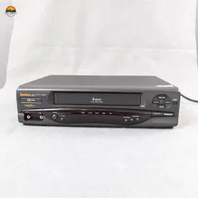 426j Symphonic Black 60hz 17 Watts 4 Head Vhs Video Cassette Recorder Working