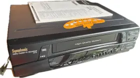 6470 Symphonic Vcr Model Black Vhs Player Video Cassette Recorder No Remote Nwob