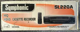 Sl22oa Symphonic Funai Hq Video Cassette Recorder Vhs Player Original Packaging