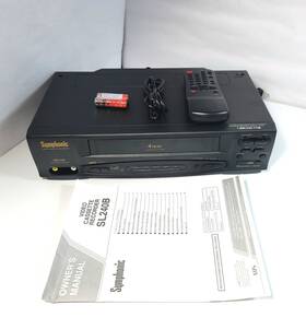 Symphonic Sl240b Vcr Vhs Player / Recorder With Remote - 4-head 19 Micron
