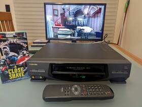 Toshiba M-448a Vhs Vcr 4 Head Player Recorder With Remote Tested