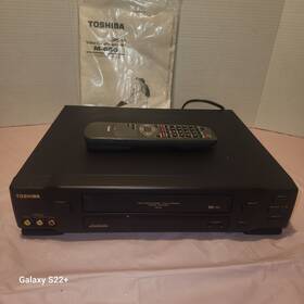 Toshiba M-650 Vcr With Remote And Instructions Tested Works