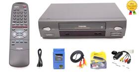 Toshiba M-655 Vcr Player Converts Vhs To Digital File By Usb 2.0 Capture Converter