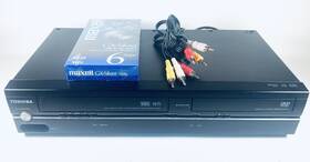 Toshiba Sd-v296 Combo Unit Vhs Recorder Vcr Dvd Player Tested Working No Remote
