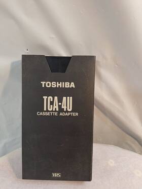 Toshiba Tca-4u Vintage Vhs-c Cassette Adapter Vcr/vhs Model With Case Japan