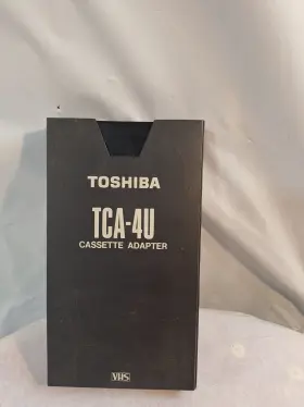 Tca-4u Toshiba Vintage Vhs-c Cassette Adapter Vcr/vhs Model With Case Japan