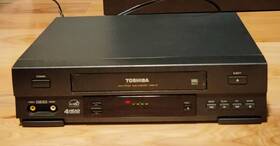 Toshiba W-415 Vcr Vhs Player 4 Head Auto Clock Set Tested Working No Remote