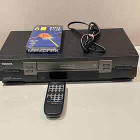 Toshiba W-603 Serviced 4-head Vcr Vhs Hi-fi Stereo Original Remote New Cassette