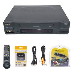 Toshiba W-672 Vcr Player Convert Vhs To Digital Usb Capture Av-hdmi Adapter
