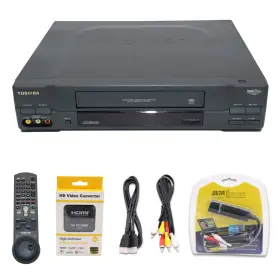 W-672 Toshiba Vcr Player Convert Vhs To Digital Usb Capture Av-hdmi Adapter