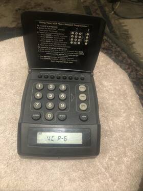 Vcr Plus 2315-vcr4 With Callset Instant Programming Instruction Tested Works No Batt