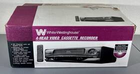 Westinghouse Wv-427 Cib White Vcr Player Recorder Complete In Box Tested