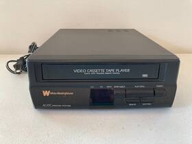 White-westinghouse 543-70515319 Vintage Video Cassette Vcr Vhs Tape Player Wvcp-8000 Black
