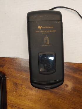 White-westinghouse Rw-3300 White-westinghouse Vhs Video Cassette Rewinder Black Tested Inch Kinyo Type