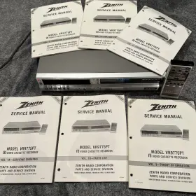 Vr9775pt Zenith 107837 Vintage Beta Format Video Director Remote 5 Manuals Schematics