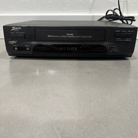 Zenith 4185 Vcr Plus Vhs 4 Head Video Recorder Model Vr4185 Tested Works No Remote