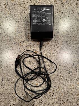 Zenith Vcp354 Vcr Power Adapter