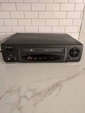 Zenith Vcr410 Speak Ez Vcr Vhs Black Tested Working Great