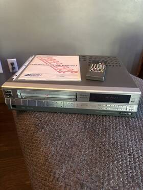Zenith Vr-4000 Vintage Vr 4000 Vcr Vhs Video Recorder Hifi Dolby Stereo Manual Remote
