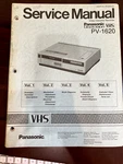 Panasonic PV-1620 PV1620 Vcr Service Manual From The Usa **original** Very. Price: $29.99.