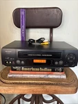 Sharp 4 Hifi Stereo Vcr Vhs Player VC-H822U Tested Heads Cleaned No Remote Used. Price: $70.00.