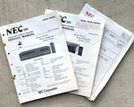 Nec N901EU & N901BU: Color Vcr/vhs: Service Repair Manuals X2 + Supplement. Good. Price: $15.00.