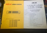 Akai VS-303U/UM, VS-333U, Vhs Video Cassette Recorder Original Service Manual Good. Price: $19.99.