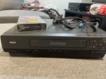 Rca VR501 4 Head Vhs Vcr Video Cassette Recorder W/ Cables & Tape Inc. Tested Used. Price: $35.00.