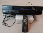 Panasonic Vcr Plus PV-V4601 Blue Line Head Hi-fi Stereo Omnivision W/ Remote Used. Price: $75.00.