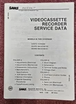 Sams Photofact 2284 Vcr Service Manuals Entire Folder For Sears & Sanyo Like. Price: $26.90.
