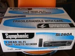 New Symphonic SL260A Vhs Video Cassette Player Recorder 4 Head Hifi Vcr. Price: $299.99.