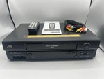 Jvc HR-A591U Vcr 4-HEAD Hi-fi Stereo Cassette Recorder Universal Remote Tested Used. Price: $85.38.