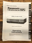 Panasonic PV-2601 PV-4601 Vcr Owner / User Manual *original* Unspecified. Price: $19.97.